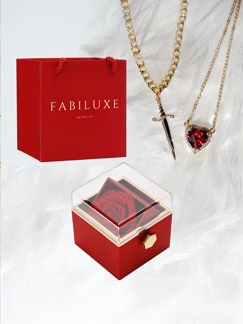 Eternal Rose Box - W/ LoveKnight Necklace