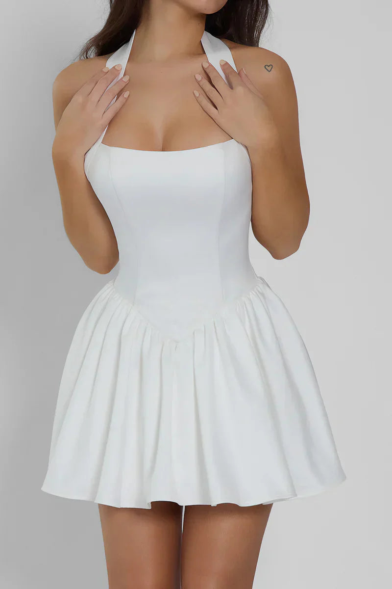 CALISTA MINI DRESS - IVORY