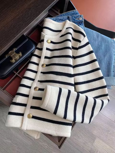 The Isabella (Striped Cardigan)