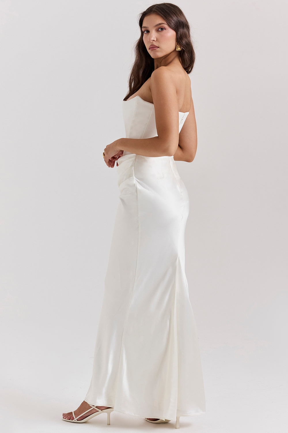 SERAPHINE CREPE GOWN - IVORY