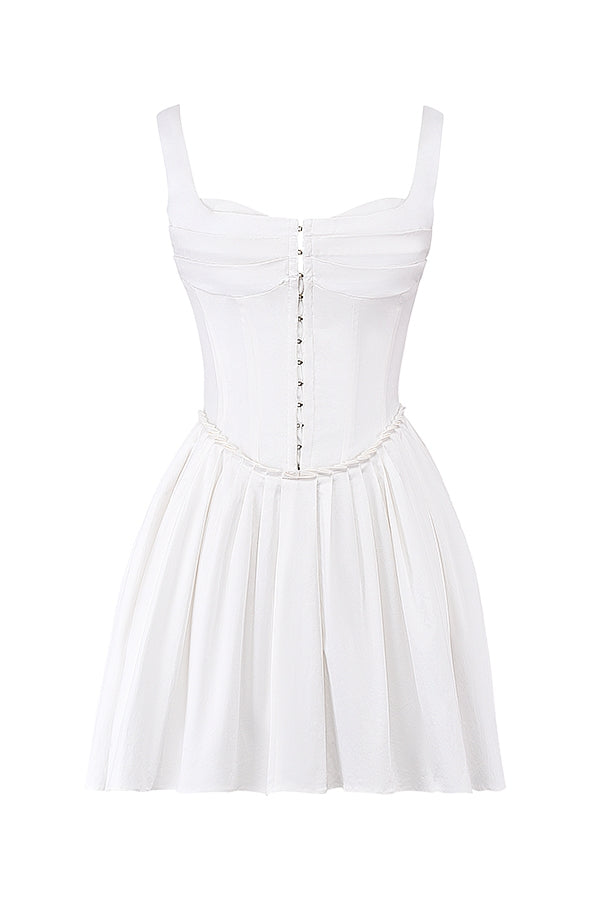 CARMEN MINI DRESS - WHITE