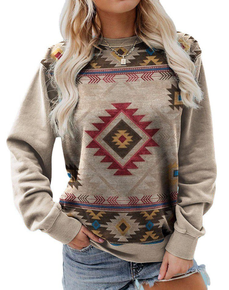 Sierra Aztec Print Pullover