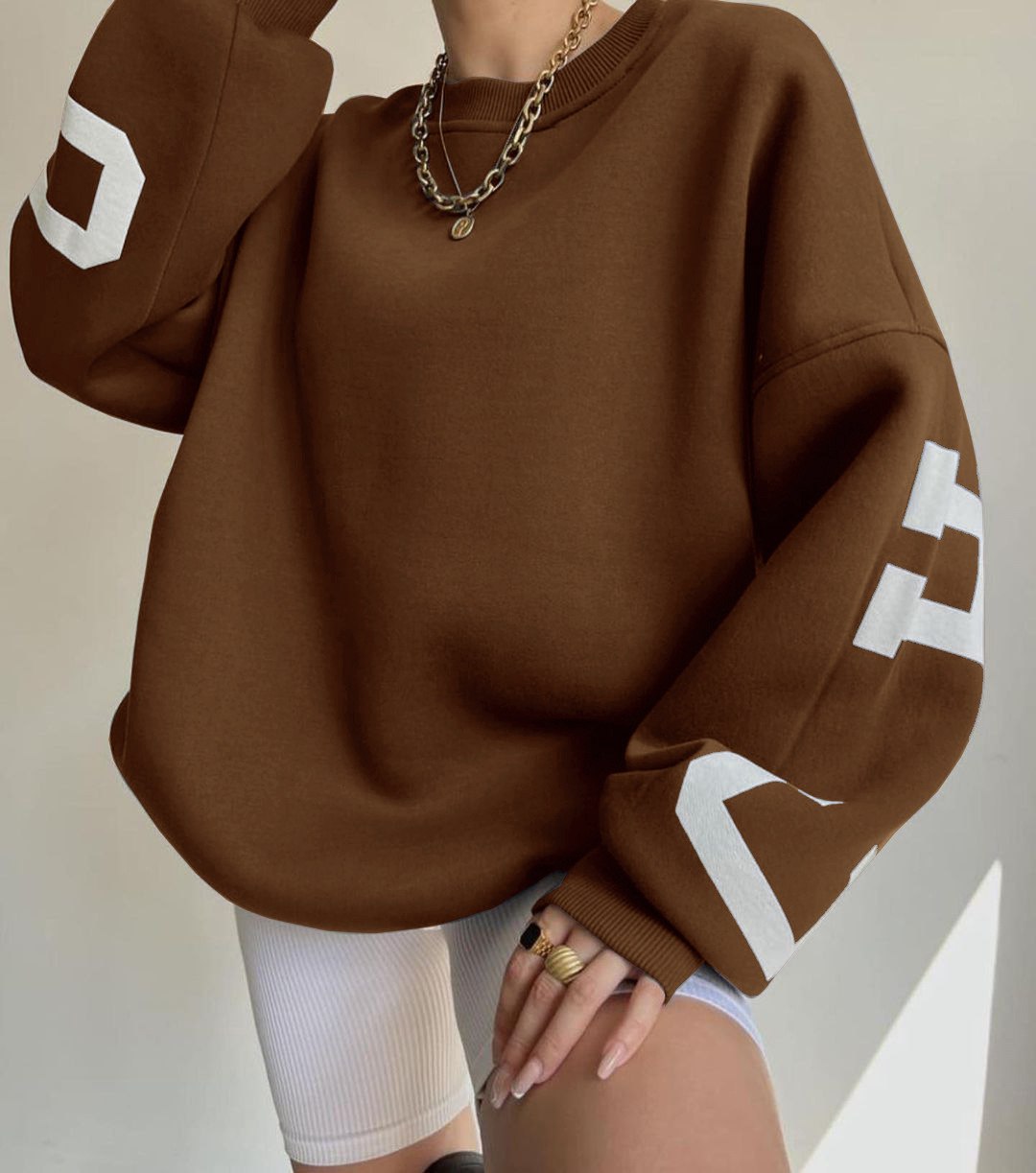 Emery Oversized Varsity Sweatshirt