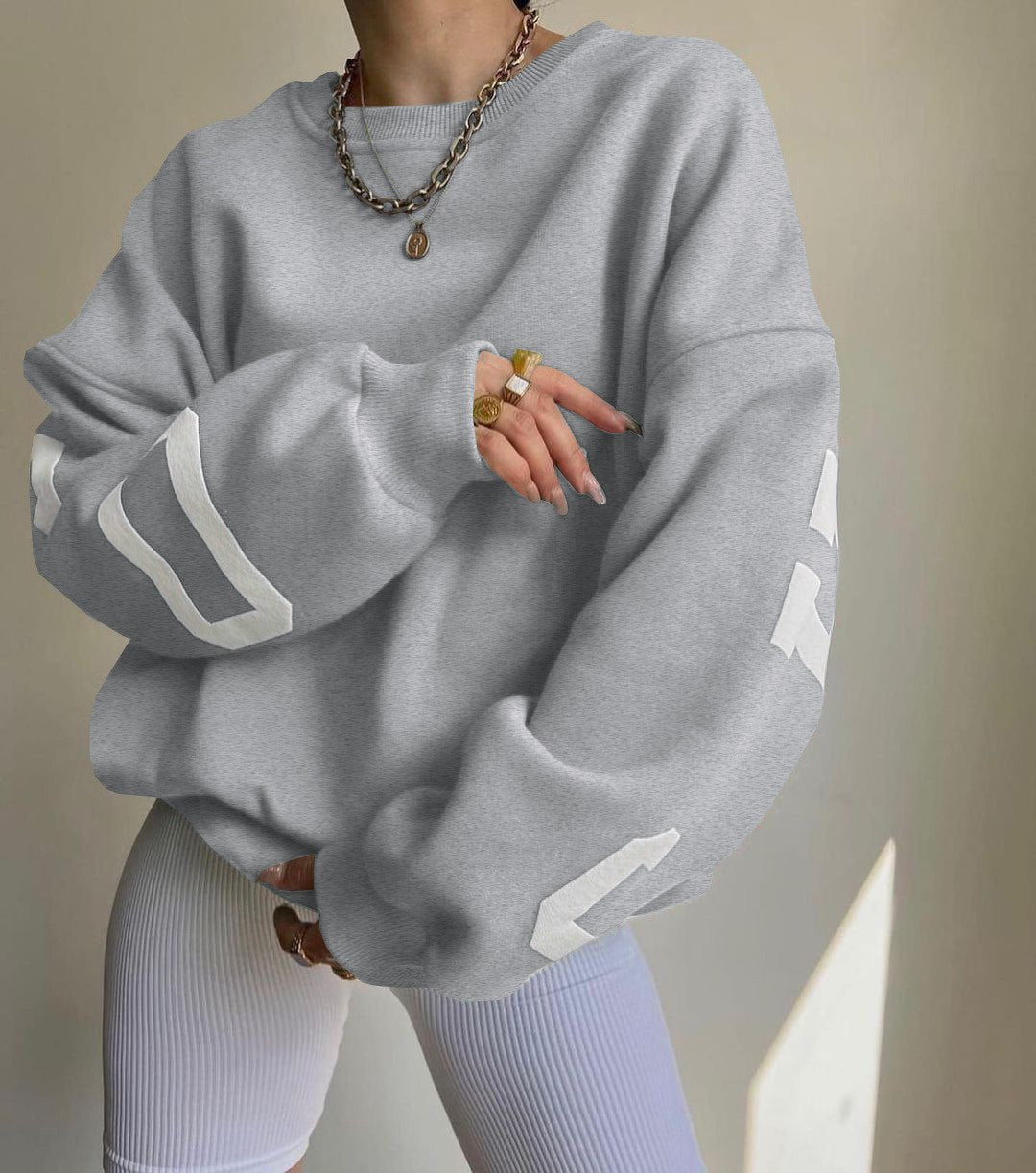 Emery Oversized Varsity Sweatshirt